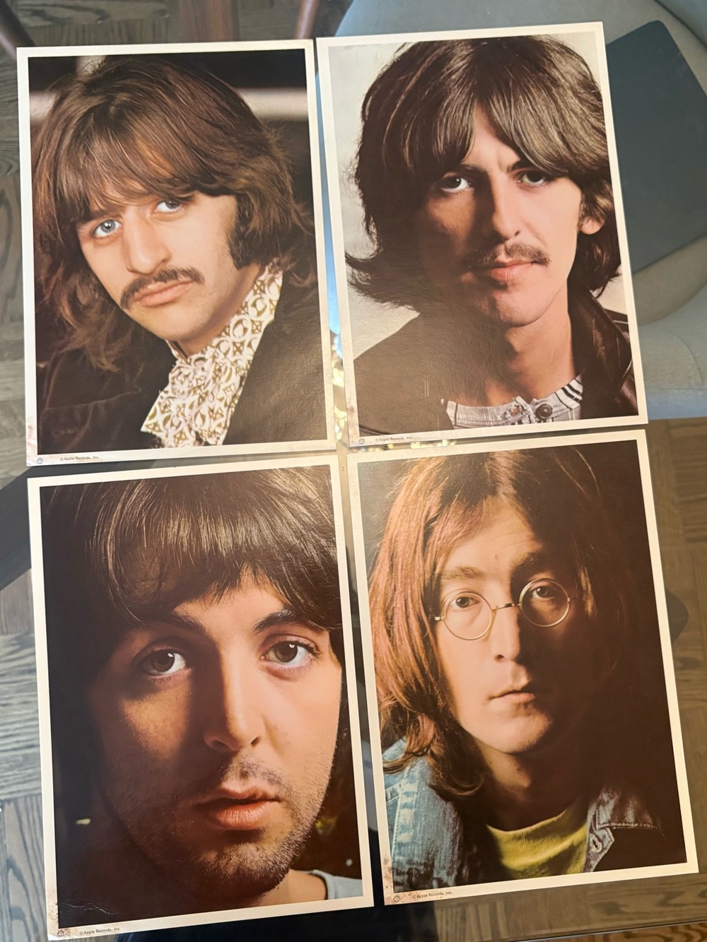 The Beatles 1969 Portrait Print Set from the White Album RARE